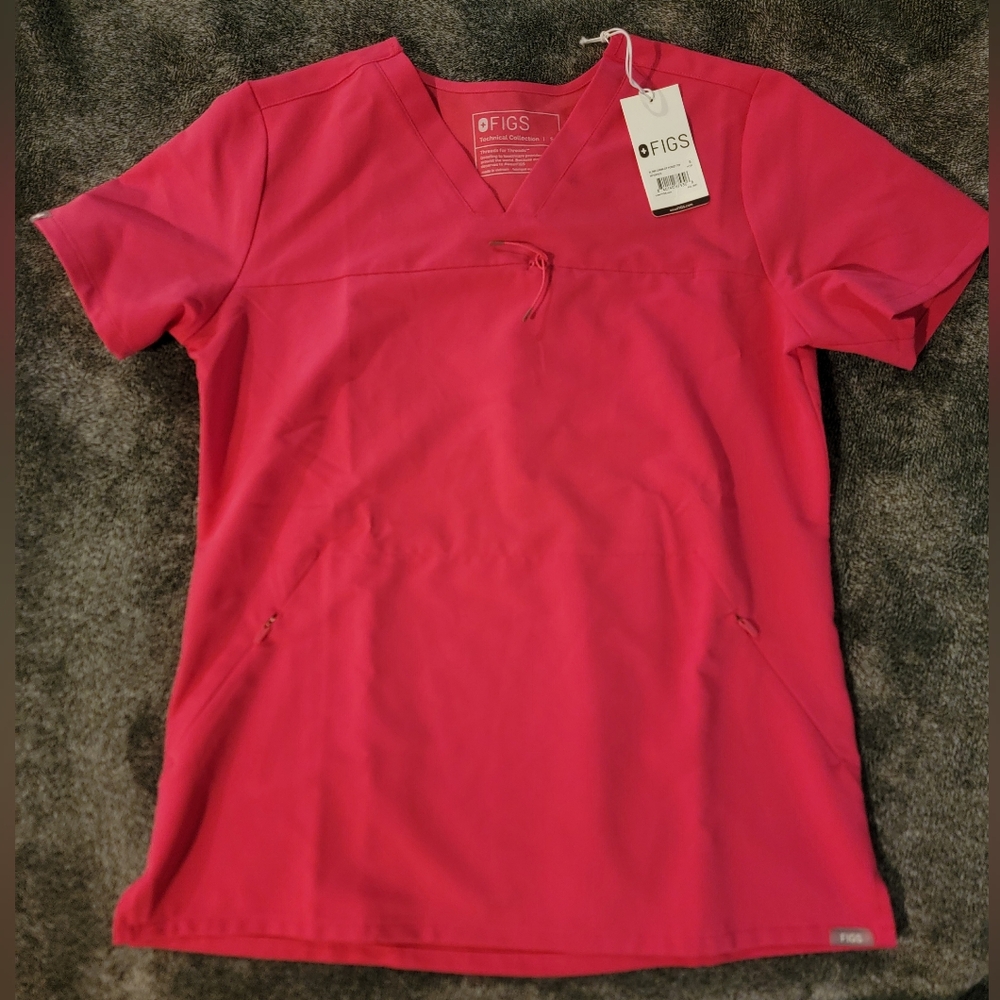 2 Piece Shocking pink FIGS scrub set